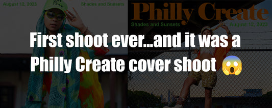 First shoot ever...and it was a cover shoot (Philly Create 32)